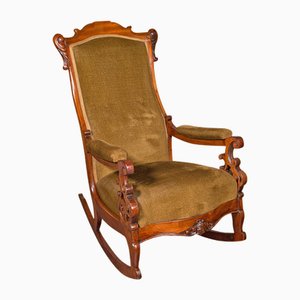 English Rocking Chair in Walnut, 1880s