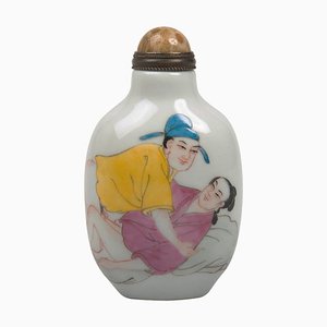 Chinesische Schnupftabakflasche aus Porzellan, 1930er