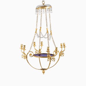 Empire Chandelier Candleholder, Russia, 1810s
