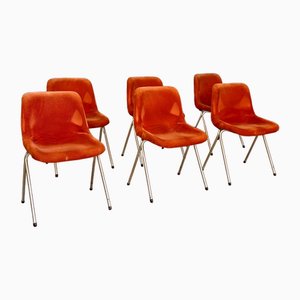 Vintage Desk Chairs, 1960s, Set of 6