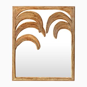 Palm Mirror from Vivai del Sud, Italy, 1970s