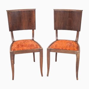 Art Deco Dining Chairs, 1930, Set of 2