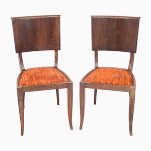 Set of Art Deco Dining Chairs, 1930