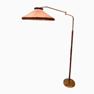 Lampadaire Ajustable Vintage en Laiton, Italie, 1950s