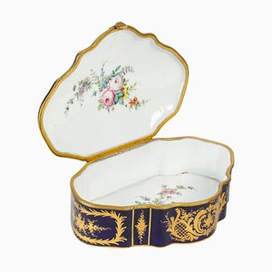 Caja de porcelana Napoleón III Sèvres, siglo XIX