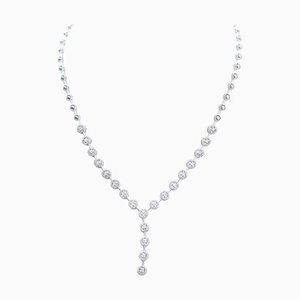 Diamants, Collier Or Blanc 18 Carats