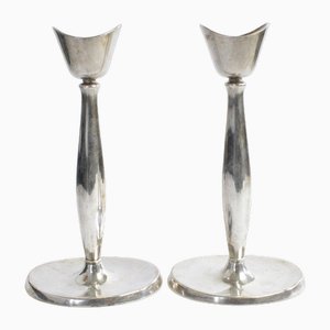 Silver Plated Candleholders from Cohr, Denmark