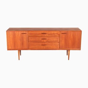 Mid-Century Teak Sideboard with Curved Front