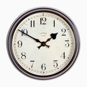 Reloj industrial de baquelita de Synchronome, años 40