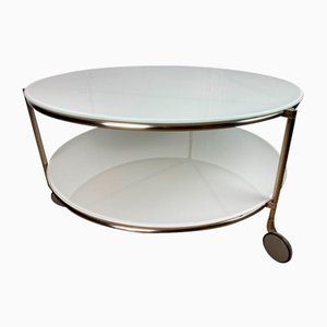 Opalin White Opalin Glass Coffee Table by Ehlen Johansson for Ikea, 1990s