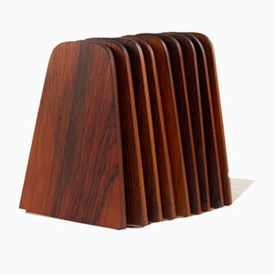 Mid-Century Bookends by Kai Kristiansen for FM, 1960s, Set of 9