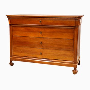 Antique Italian Charles X Chest of Drawers in Walnut