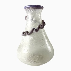 Handmade Murano Glass Vase attributed to Fratelli Toso, 1990s