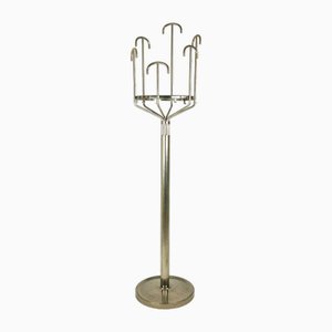 Floor Coat Hanger in Nickel-Plating and Brass by BBPR for Artemide, 1970s