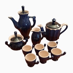 Ceramic Coffee Set, 1960s, Set of 10