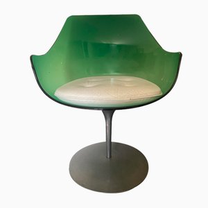 Green Champagne Chairs by Estelle and Erwin Laverne for Laverne International, 1957, Set of 2