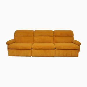 Yellow Modular Sofa, 1970s, Set of 3