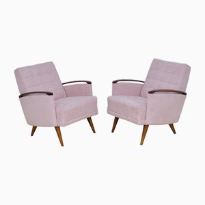 Mid-Century Pink Armchairs, 1960s, Set of 2