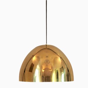 Lampadario vintage in ottone, anni '70