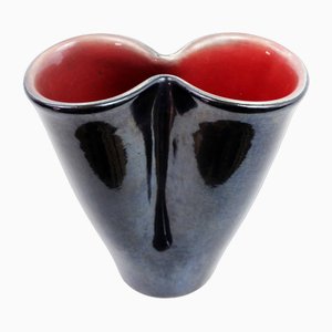 Mid-Century Ceramic Vase from Elchinger, France
