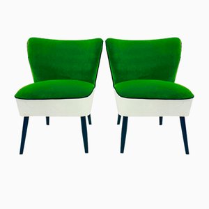 Set of Two-Color Cocktail Armchairs, 1950s