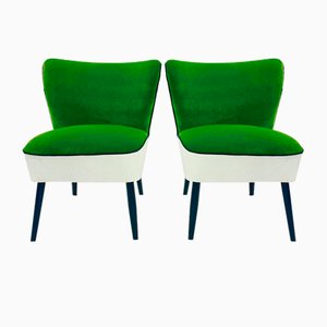 Two-Color Cocktail Armchairs, 1950s, Set of 2