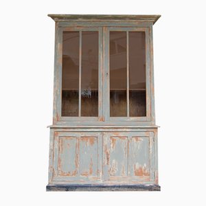 Early 20th Century French Painted Display Cabinet, 1920s