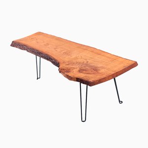 Mesa de centro de tronco de árbol de Werkstätte Carl Auböck, años 60