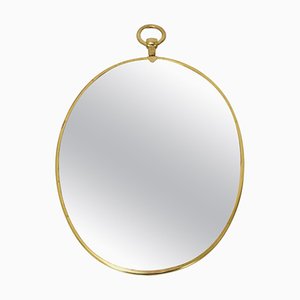 Mid-Century Brass Wall Mirror, 1960s