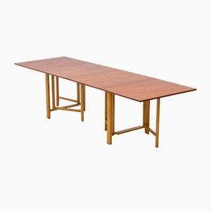 Mesa de comedor plegable de Bruno Mathsson, años 50