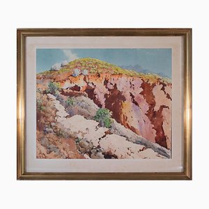 Étude de Montagne, Aquarelle, Milieu du XXe Siècle