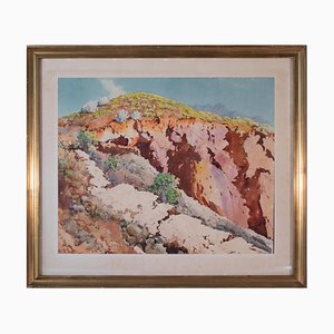 Studio di montagna, acquerello, metà del XX secolo