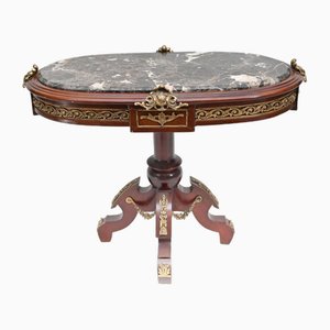 Louis XVI Flur Tisch Ormolu Marmorplatte