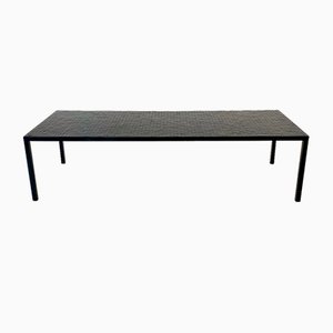 Mid-Century Black Mosaic Coffee Table attributed to Berthold Muller, Germany, 1960s
