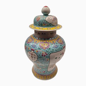 Chinese Hand-Painted Porcelain Vase, 1930s