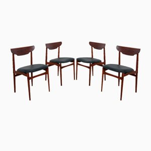 Mid-Century Danish Rosewood Dining Chairs, 1960s, Set of 4