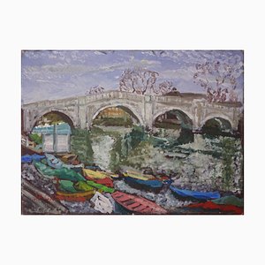 Jackson, Puente de Richmond, Color en invierno, 2010, óleo sobre lienzo