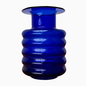 Vintage Glass Vase by Narita Voigt for Veb Glaswerk Harzkristall, Eastern German GDR, 1970s