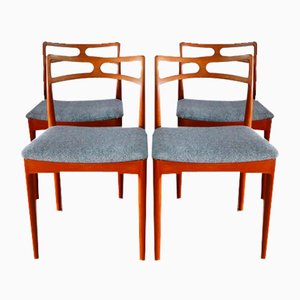 Chaises en Teck Modèle 94 par Johannes Andersen pour Christian Linneberg, Danemark, 1960s, Set de 4