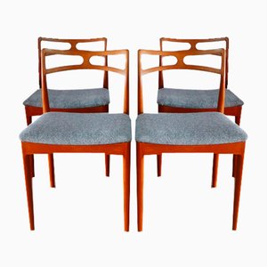 Teak Stühle Modell 94 von Johannes Andersen für Christian Linneberg, Dänemark, 1960er, 4er Set