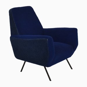 Italian Blue Armchair, 1960s