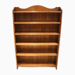 Edwardian Oak Open Bookcase