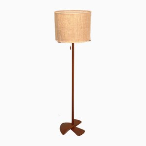 Lampada da terra moderna in teak, Scandinavia