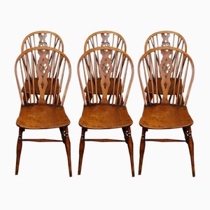 Antique English Windsor Dining Room Chairs, 18th Century, Set of 6