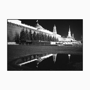 Mur du Kremlin de Moscou la nuit, 1991, Impression photo