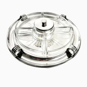 Art Deco Appetizer Tray by Luc Lanel from Christofle, 1920s