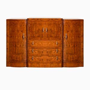 Art Deco Burr Walnut Cocktail Cabinet, 1930