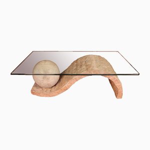 Table Basse Mactan en Pierre par Magnussen Ponte, 1980s