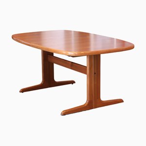 Danish Oval Dining Table in Teak from Skovby Møbelfabrik, 1960s, Set of 3