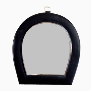 Freeform Mirror with Vinyl Frame, 1970s